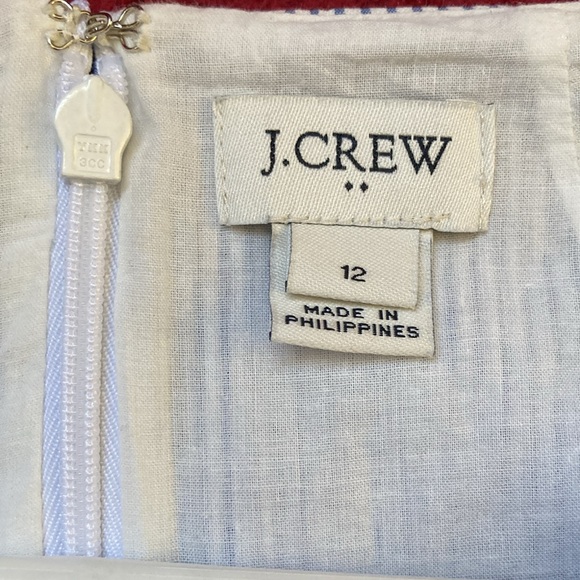 J. Crew blue/white striped searsucker dress - Picture 4 of 6